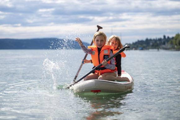 SUP für Kinder an der Surfschule Bodensee